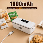 Mini Bag Sealer with Cutter and Magnet,Upgraded 8 Adjustable Levels Rechargeable Heat Sealer,Portable Sealing Machine for Chips Snacks Plastic Bags,Mylar Bags,Kitchen Gadgets for Food Resealer 1 Pack